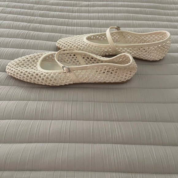 Trending Off White Fishnet Style Mary Jane - Picture 3 of 7